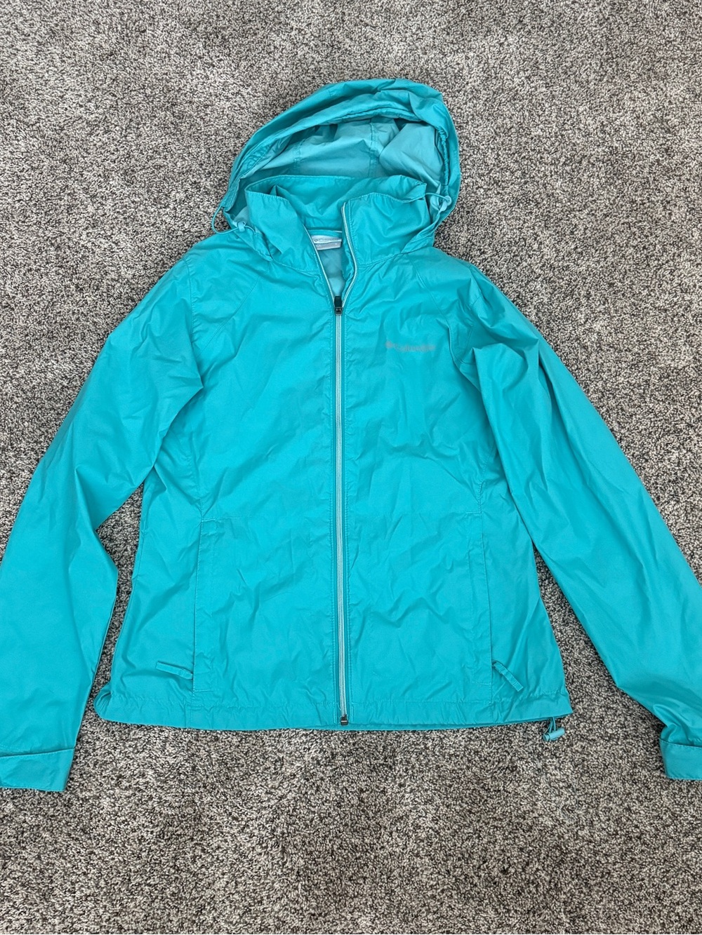 Columbia Women's Lightweight Hooded Rain Jacket - Teal